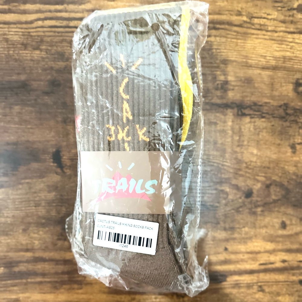Cactus Jack by Travis Scott Brown Casual Socks